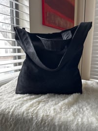 Image 3 of Black Medium Tote Bag