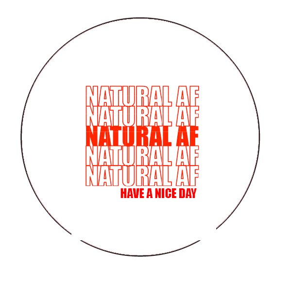 Image of natural af|button