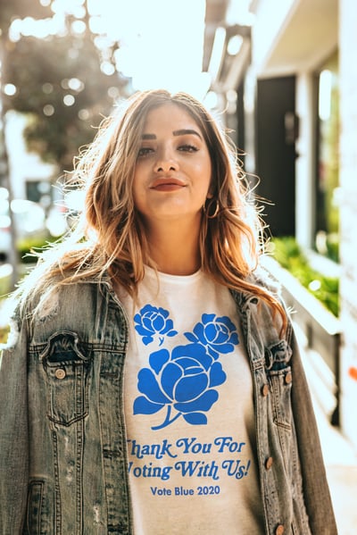 Image of Thank You For Voting With Us Roses Tee