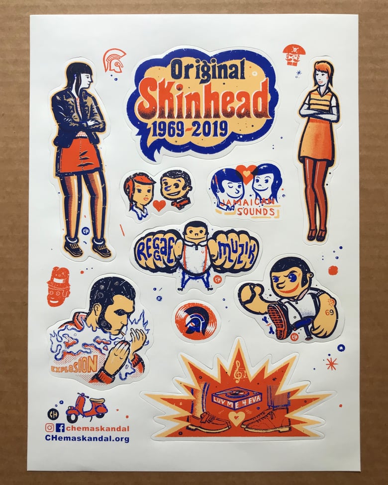 Image of Original Skins sticker sheet ( 7 LEFT  )