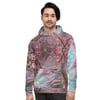 Cherry Blossom Pink and Purple Hoodie for Women and Men Psychedelic Print Sweatshirt