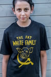 Fat White Family Tee Yellow on Black