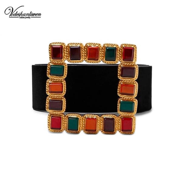 Image of Large Square Vintage Belt