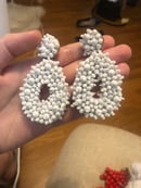 Image of Beaded Dangle Drop Earrings 