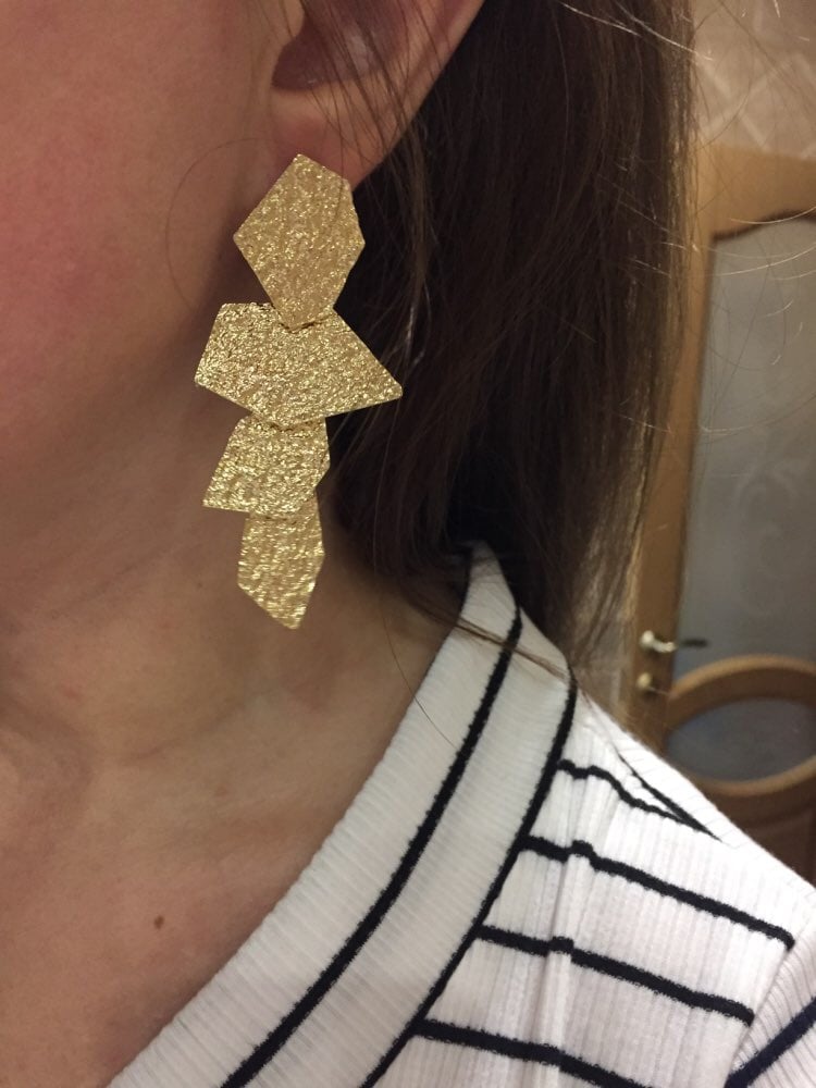 Vintage Exaggerated Geometric Shape Earrings Lala Forever