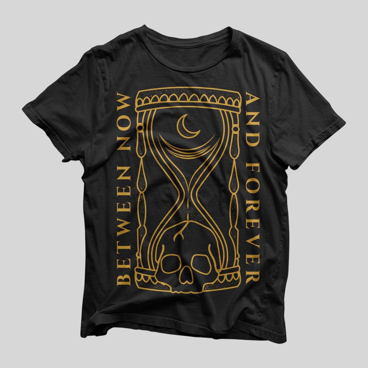 Image of Hourglass Tee - Black and Gold