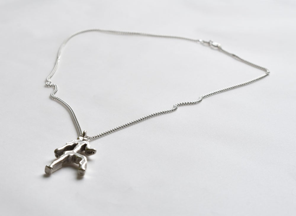 Image of Mackenzie Man Limited Edition Pendant - Solid silver, hand made comes with a silver chain