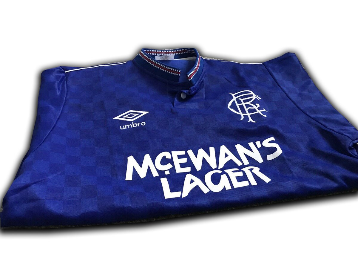 1987 90 Glasgow Rangers Home Shirt Umbro Reproduction Standoutjerseys