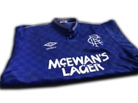 1987-90 Glasgow Rangers Home Shirt Umbro Reproduction