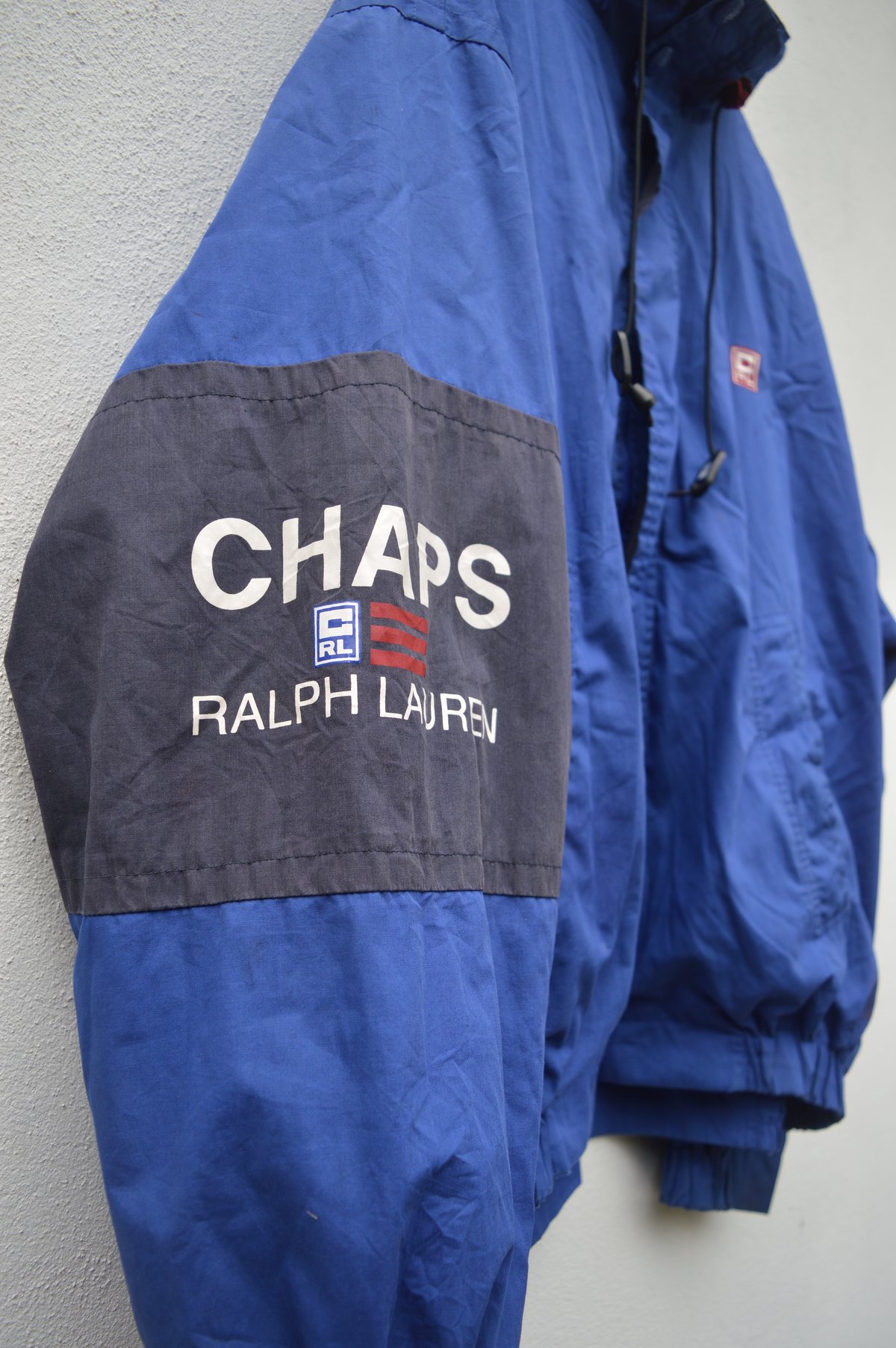 Vintage Chaps Ralph Lauren Navy Blue Jacket (XL) | TheGarmEmporium