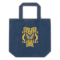 Image 1 of EVOLVED SOUL Organic denim tote bag