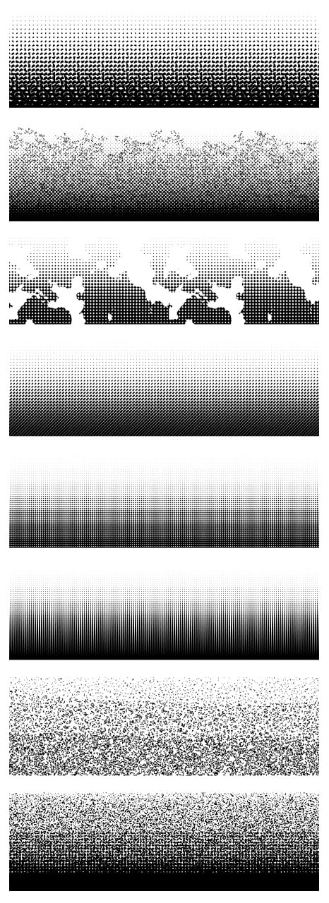 Vector Halftone Fills Set 1