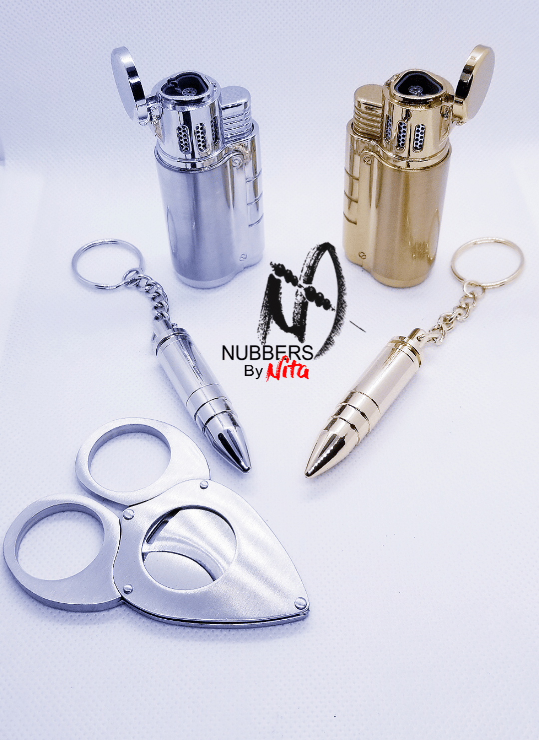 Image of Bullet Cigar Punch, Scissors, Personal Ashtray or Cigar Stand