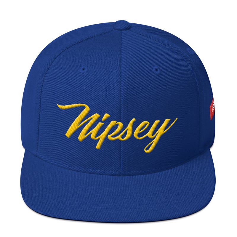 Image of "NIPSEY" SNAPBACK IN BLUE