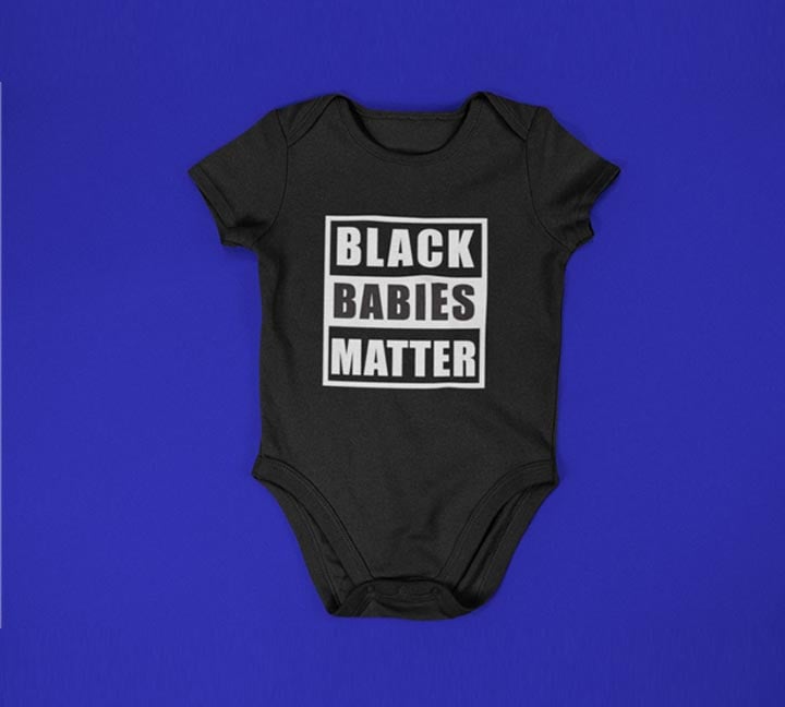 Image of 'Black Babies Matter' Short Sleeve Onesie