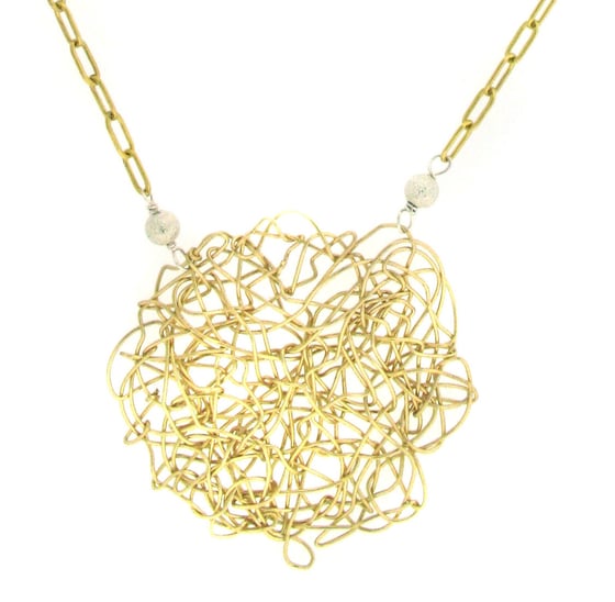Image of Atomic Circle Necklace 14K Gold Fill Sans stones
