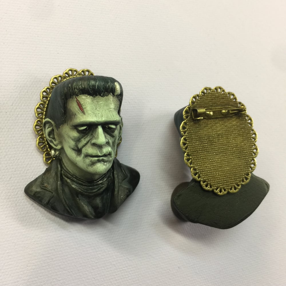 Frankenstein’s Monster in Color Brooch 