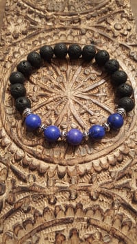 Blue Turquoise and Black Lava 