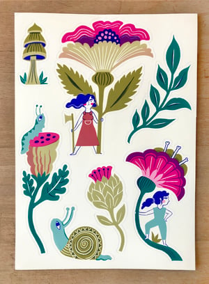 Image of Tiny Gardener Sticker Set