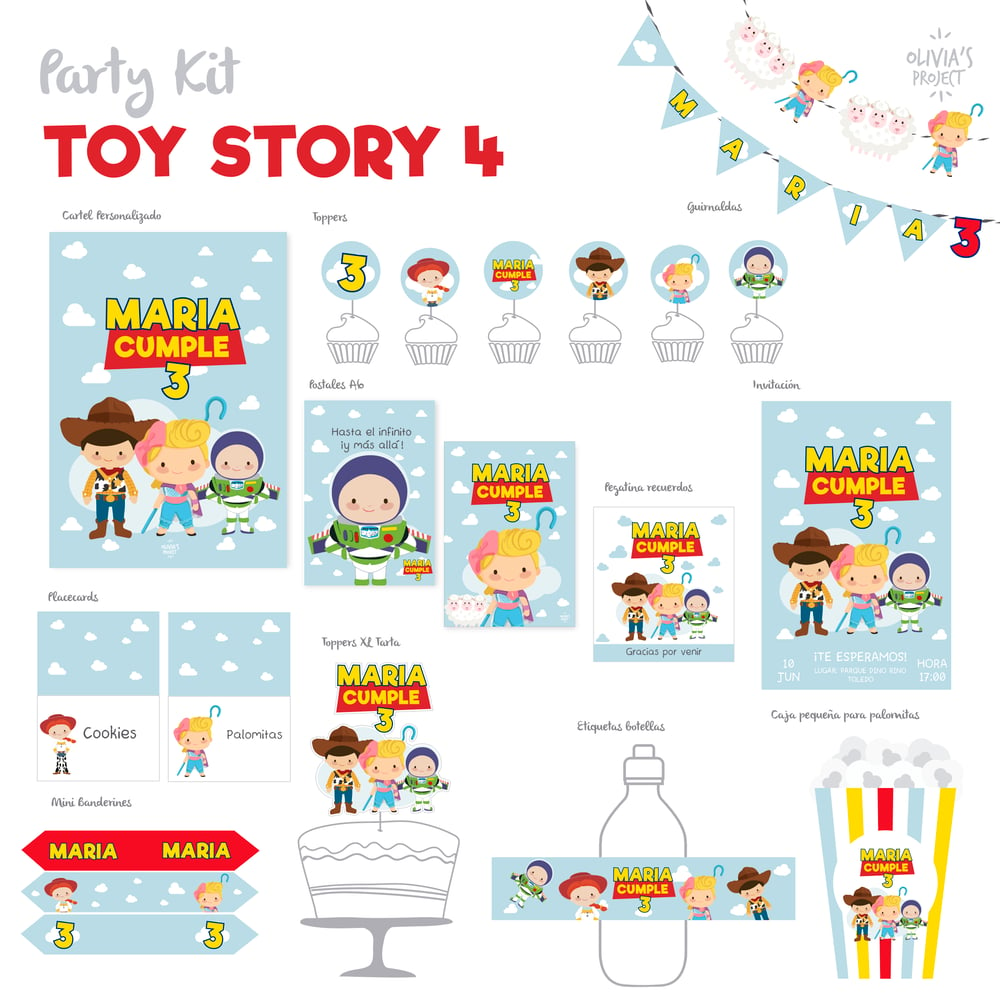 Image of Party Kit Toy Story 4 Impreso