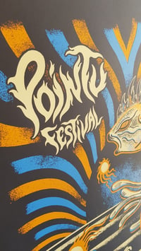 Image 2 of POINTU FESTIVAL (2019) screenprinted poster 