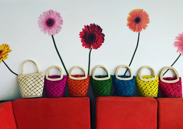 Image of Pick one , toquilla straw tote bag .