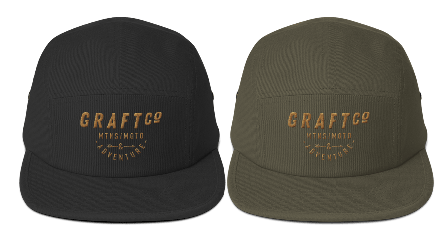 Image of GRAFT Co. 5 Panel Embroidered hat