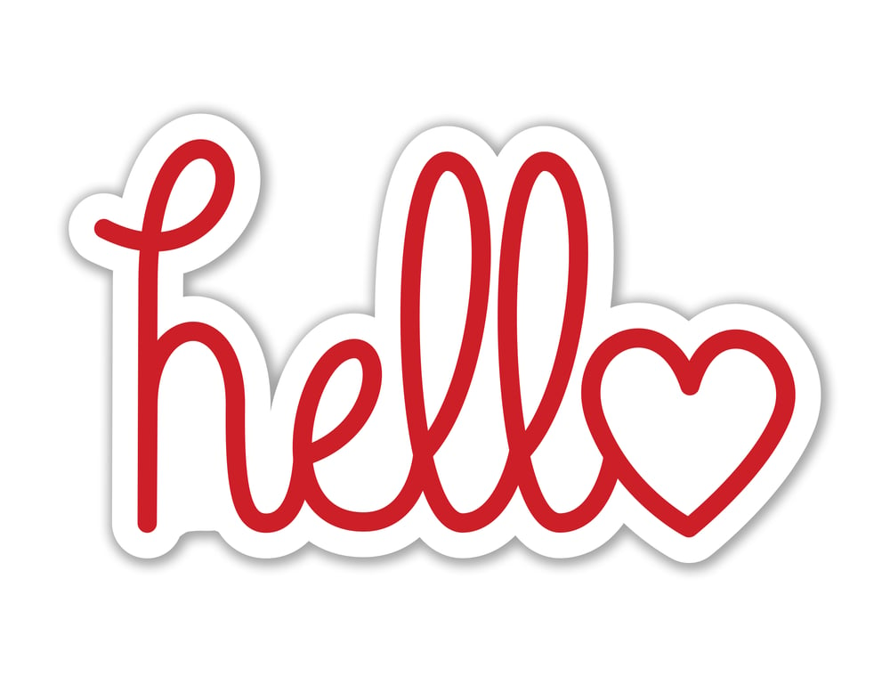 Image of Hello sticker
