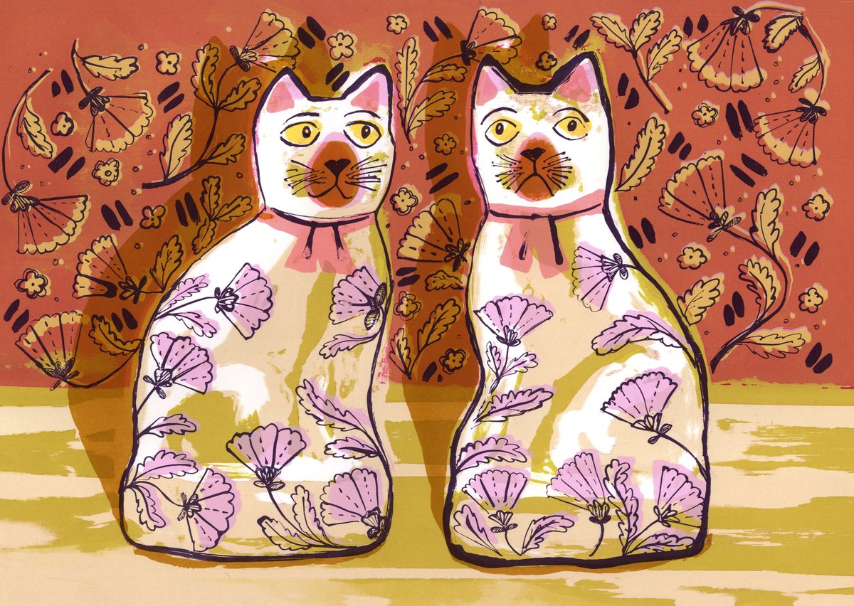 Image of 'Socks and Birkin' Limited Edition Screen Print