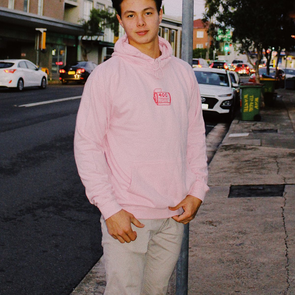 Image of Analogue Hoodie Baby Pink