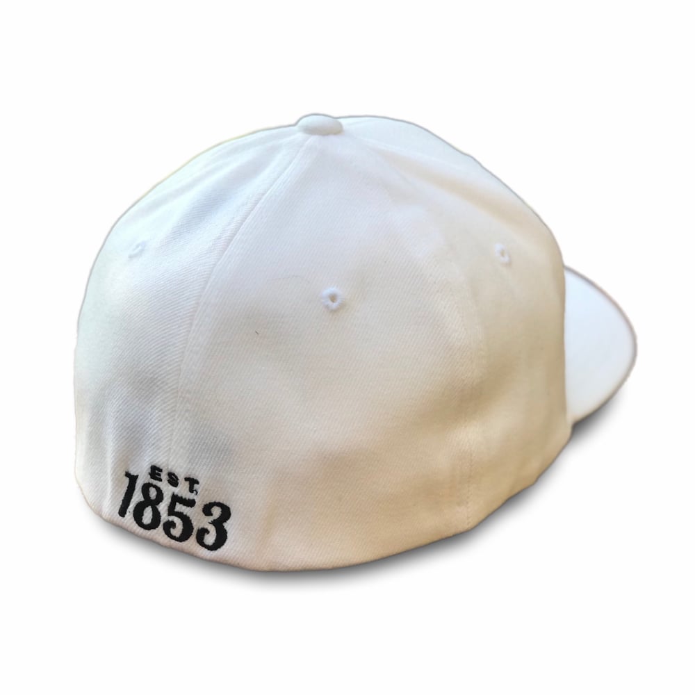 KC Monogram fitted hat | white / wonderboy apparel