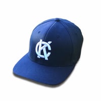 Image 1 of KC Monogram Fitted Hat | Navy 