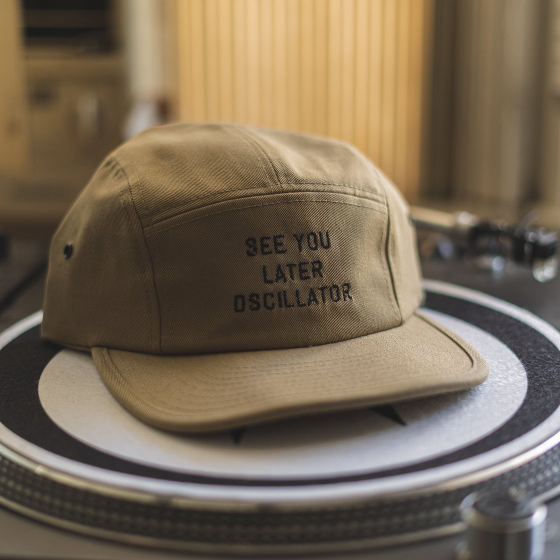 Image of See You Later Oscillator - 5 Panel Hat | khaki