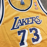 Image 2 of Original 90’s Champion Dennis Rodman Champion Jersey.