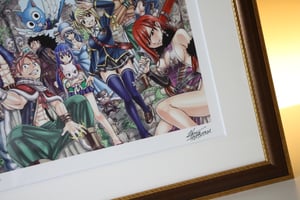 Image of Fairy Tail Guild SIGNED HIRO MASHIMA Japan Exhibition ART PIECE