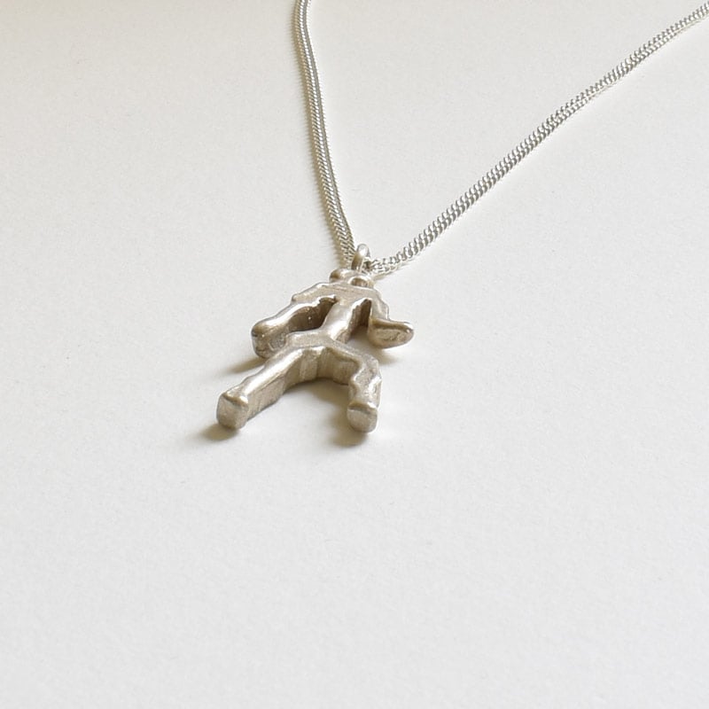 Image of Mackenzie Man Limited Edition Pendant - Solid silver, hand made comes with a silver chain