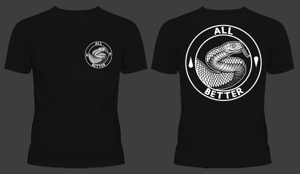Image of Black "Snake" T-Shirt 