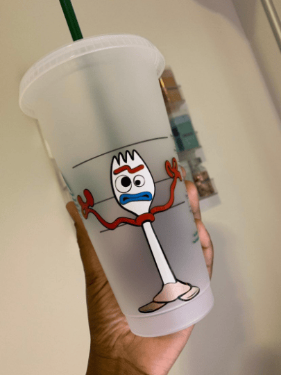 forky starbucks cup