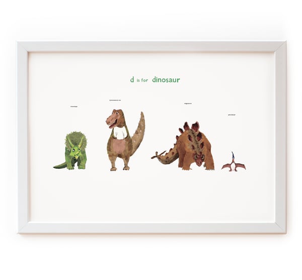Image of D is for Dinosaur Print