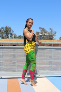 Image 1 of The Araba leggings- color wave 