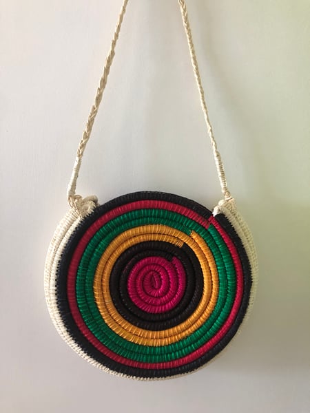 Image of Multicolor toquilla straw bag 