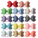 Image of 3.4 Inch Triple Layer Scallop Clip- 14 color choices 