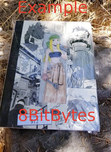 Image of Custom upcycled Manga Journal