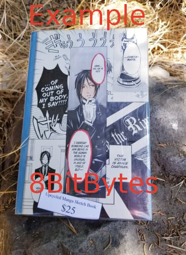 Image of Custom upcycled Manga Medium sketchbook