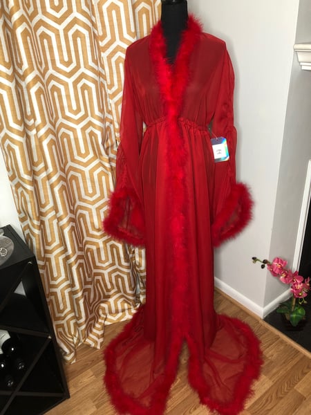 Image of Rich Bxtch Robe- RED