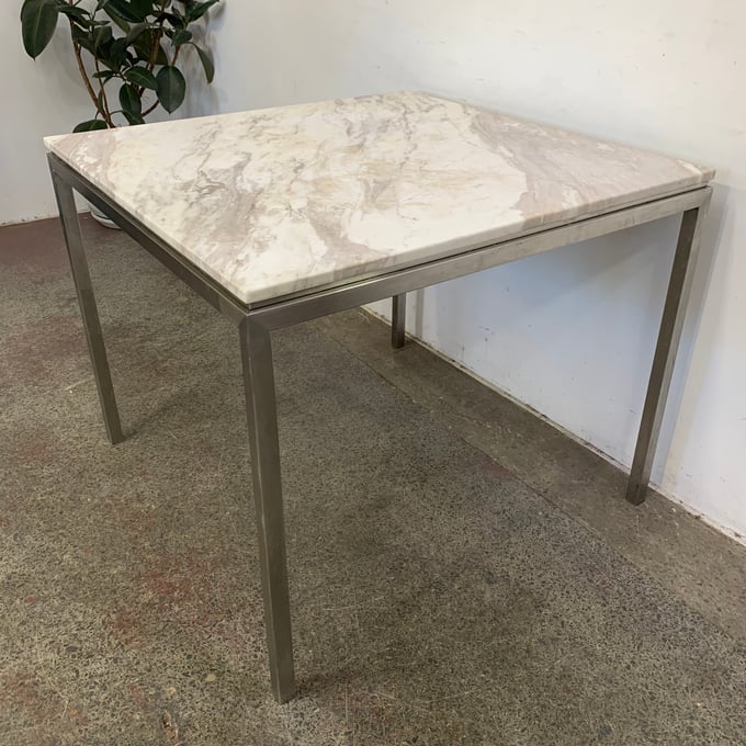 Image of MARBLE TOP DINING TABLE