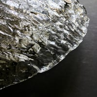 Image 3 of 19" Flush Mount in Textured Glass - Bark Pattern