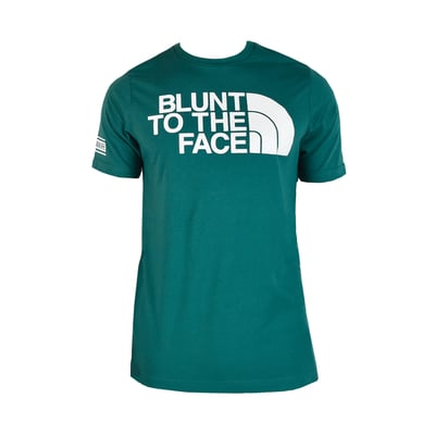 Image of Blunt to the face tee teal