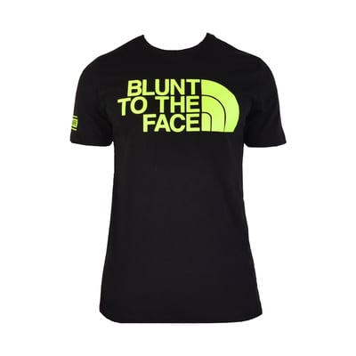 Image of Blunt to the face tee black/safetyyellow