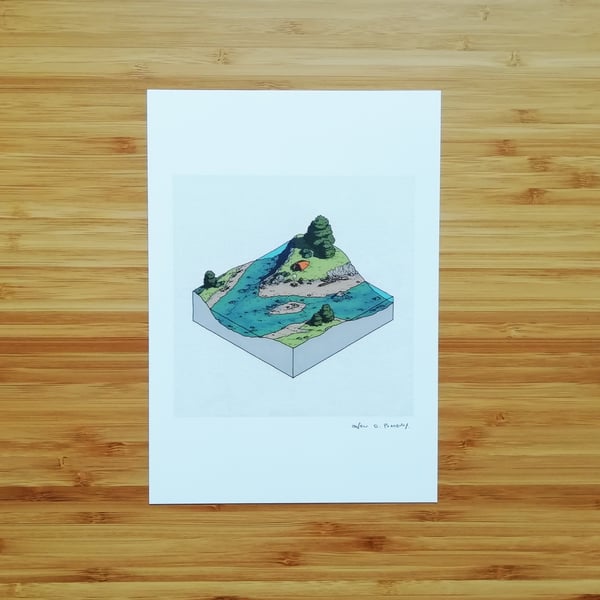 Image of River Camp - SIGNED PRINT